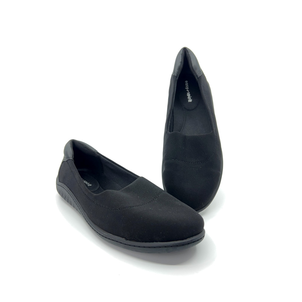 Easy Spirit Gift Slip-On Flats Black 7.5M